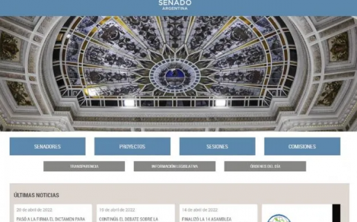 Hackearon la página web del Senado