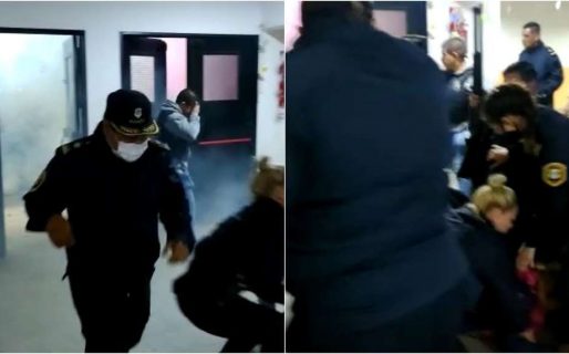 Una protesta por un abuso en un jardín de infantes terminó en una batalla: tiros y pedradas