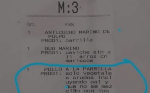 «Si se muere es tu culpa»: la aclaración catastrófica en la comanda de un restaurante que se hizo viral