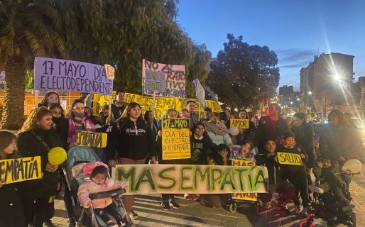 Día Nacional de las Personas Electrodependientes: familiares marcharon pidiendo empatía