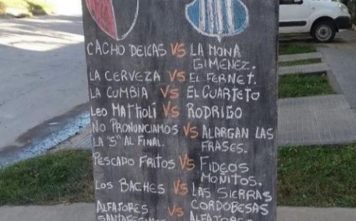 El ingenioso cartel que pone en duda a todos: ¿Colón o Talleres?