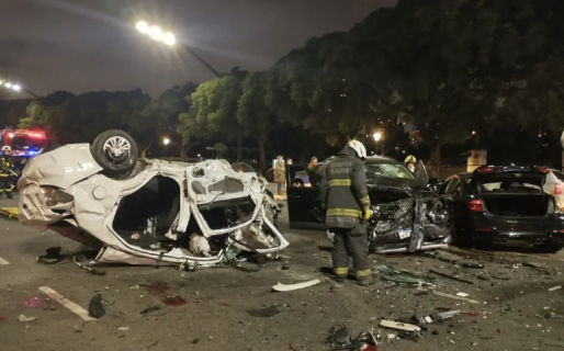 Así fue el choque en Palermo donde murieron un joven y su sobrina de 15 años