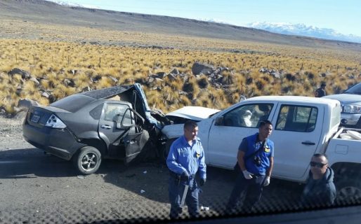 Ruta 40: Murieron 3 personas en un choque frontal