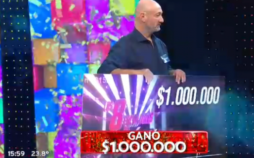 Su primo lo anotó en “Los 8 escalones” para que le pagara lo que le debía y ganó el millón de pesos