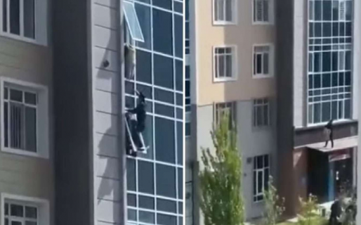 Rescató a una nena que estuvo colgando de un noveno piso 15 minutos