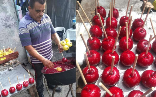 El vendedor al que le cancelaron un pedido de 1500 manzanas caramelizadas logró vender todo