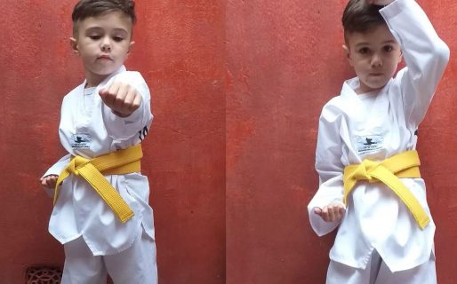 La historia de Alex, un nene con parálisis cerebral aprende Taekwondo para defenderse