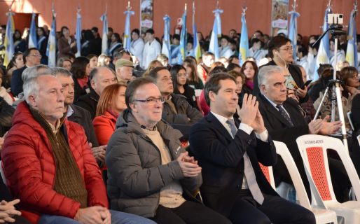 Luque participó de los festejos por el 125° aniversario de Sarmiento