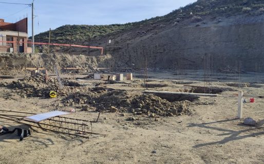 Provincia trabaja en la construcción de la Escuela N°7.717