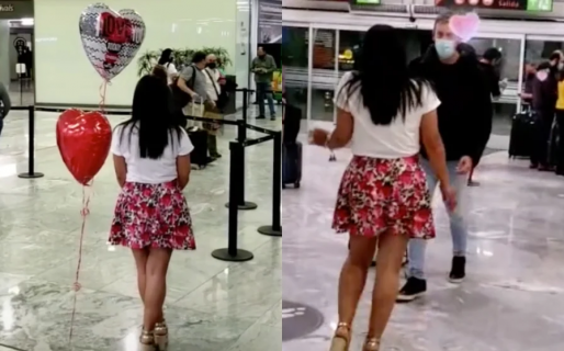 Una mujer fue al aeropuerto a recibir a su novio virtual y él no la reconoció: »Así comienza nuestra historia de amor»