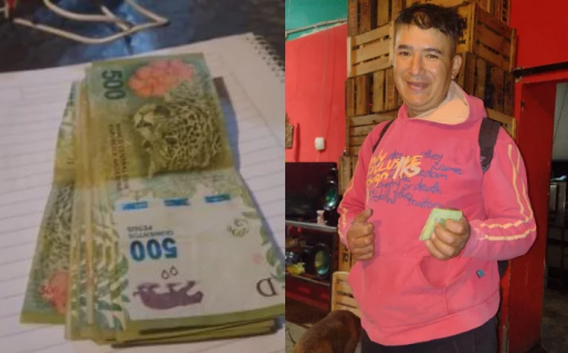Un cliente perdió 8.000 pesos y el dueño de la verdulería grabó un video para encontrarlo