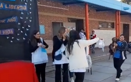 Emotivo: le entregaron diploma a un perrito por su acompañamiento a los chicos