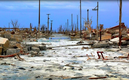 El pueblo que se inundó, quedó 25 años «sepultado» en agua y resurgió en forma de ruinas
