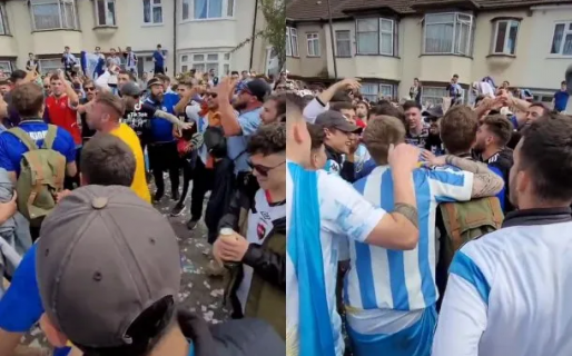 ‘Maradona es más grande que Isabel’, el nuevo cántico que se escuchó en Inglaterra