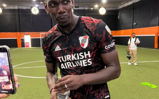 Apareció una foto de Pogba con la camiseta de River que ilusiona a los hinchas