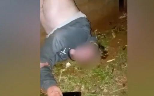 Entró a robar, se le enganchó el pantalón con una reja y quedó colgando cabeza abajo y semi desnudo