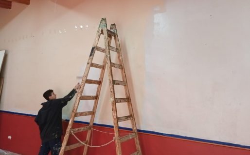 La vecinal de Rodríguez Peña puso en marcha la pintura de su sede