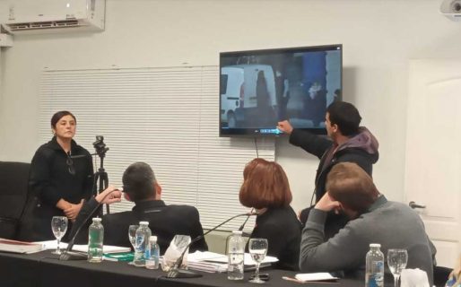 Policía reconoció a Goodman arrojando material combustible al fuego que dañó el frente de la Legislatura