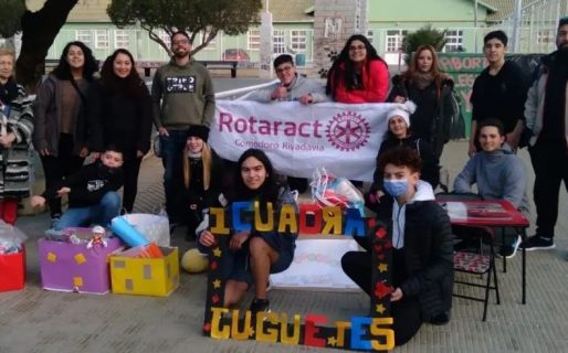 Rotarios iniciaron campaña para celebrar el Día del Niño con chicos de Facundo