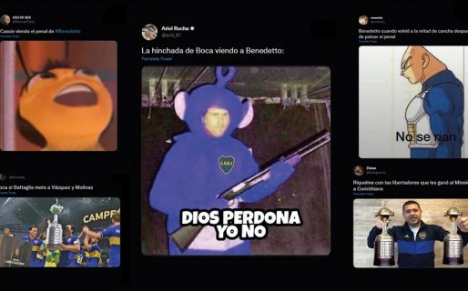 Los mejores memes de la eliminación de Boca con Benedetto en el centro de las burlas