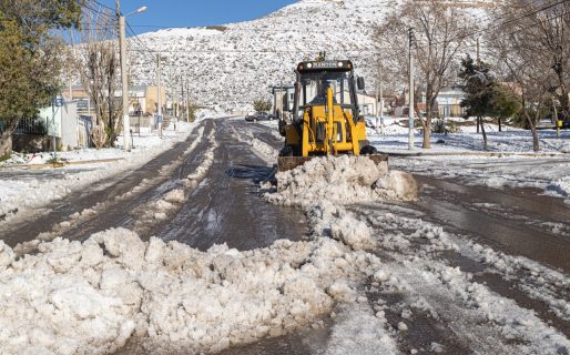 El Municipio incrementa los trabajos tras el temporal de nieve