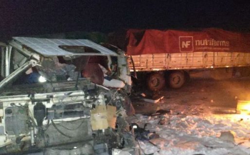Fuerte choque de camiones en Ruta Nacional N°26