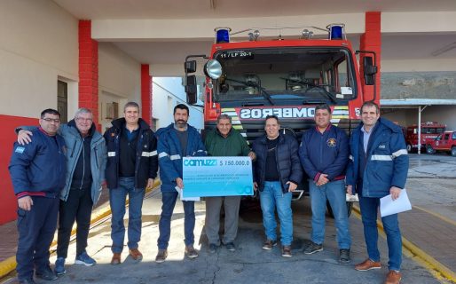 Directivos de Camuzzi dialogaron con referentes de Bomberos de Comodoro