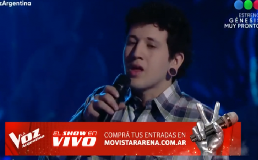 Adrián Tapia quedó afuera de La Voz Argentina