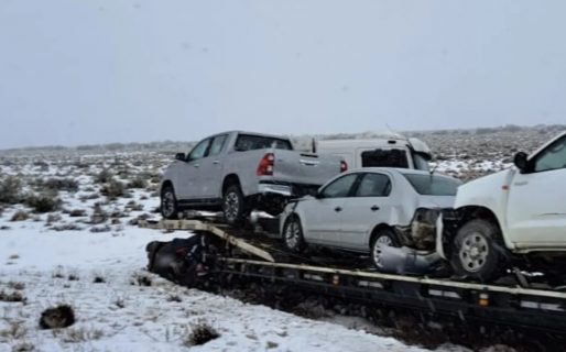 Un camión se despistó en Ruta 3, a 114 kilómetros al norte de Comodoro