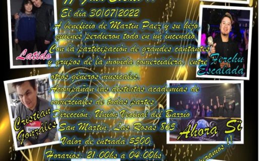 Realizarán un evento solidario para la familia víctima del trágico incendio en el barrio San Martín