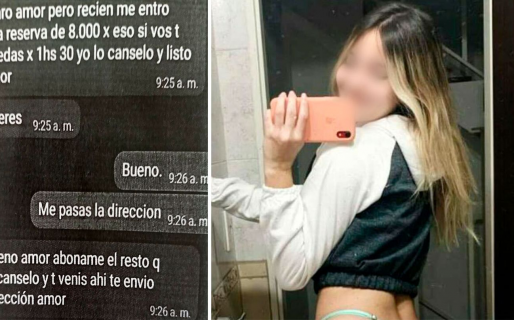 “No puedo esperar a tenerte”: los chats de la mujer que pactaba citas sexuales y extorsionaba a sus clientes