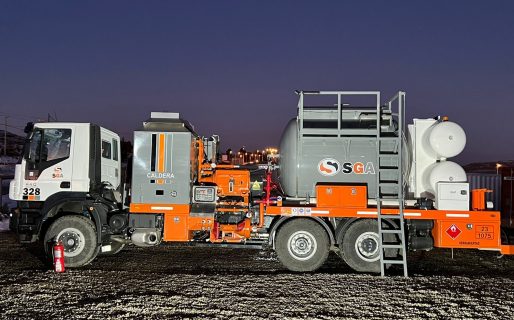 SGA Servicios presenta innovador equipo fabricado en Comodoro, totalmente automatizado y diseñado para trabajos nocturnos
