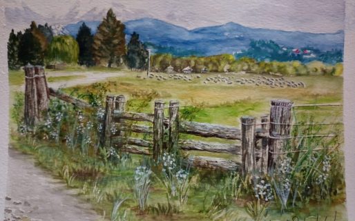 Le robaron un cuadro que pintó su mamá y pide que se lo devuelvan