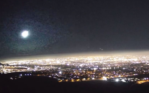 VIDEO: Cayó un meteorito en la cordillera