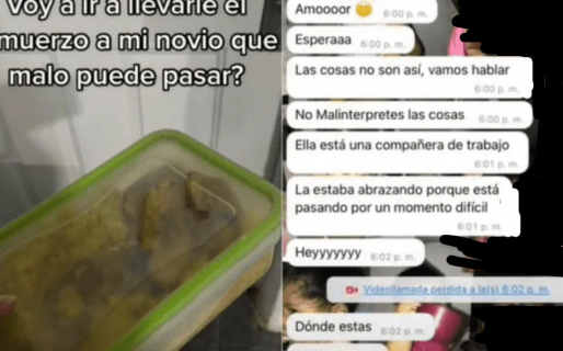 Quiso sorprender a su novio, le llevó el almuerzo al trabajo y lo encontró con otra: «Pero traé la comida»