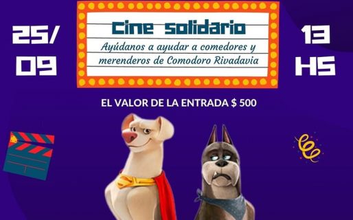 Rotary Comodoro, Rotaract Comodoro e Interact Comodoro te invitan a participar de una edición del Cine Solidario