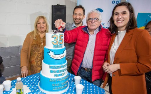 La vecinal de San Isidro Labrador cumplió 35 años y fue acompañada por funcionarios municipales