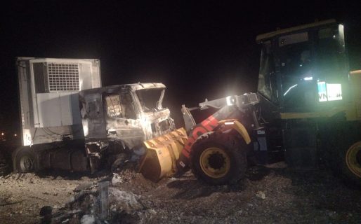 Retiraron exitosamente los camiones que chocaron este lunes en RN3