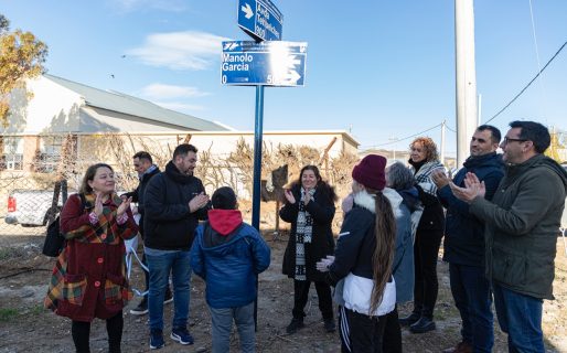 Dispusieron el nombre de “Manolo” García a una calle de Km. 3