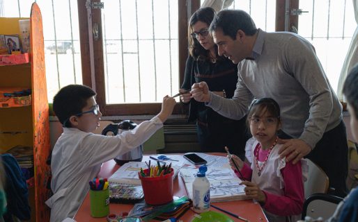 Luque recorrió una escuela especial en la que se harán refacciones con aportes del Municipio