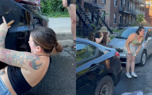 Mostraron la ingeniosa manera en que sacaron la abolladura del auto y sorprendieron a todos