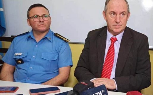 Arcioni y autoridades provinciales felicitaron a los policías intervinientes en un violento hecho en Comodoro