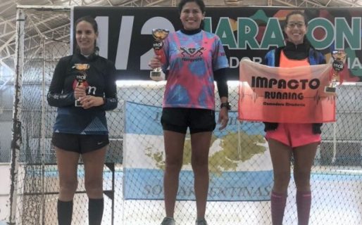 Marcos Hernández y Corina Gaitán, los ganadores de la 1ra. edición de la Media Maratón