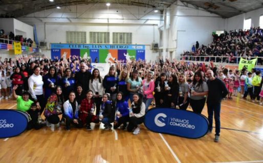 Con un club Huergo repleto, se desarrolló el 1er encuentro de gimnasia Aeróbica y Ritmos