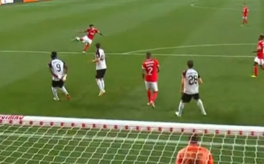 Enzo Fernández clavó un golazo en su debut oficial con Benfica