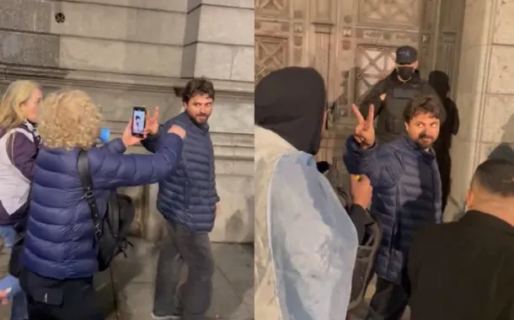 Escracharon a Juan Grabois cuando ingresaba al Congreso