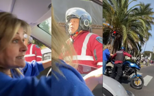 Sin miedo a nada: se peleó con la policía y con piqueteros para poder pasar