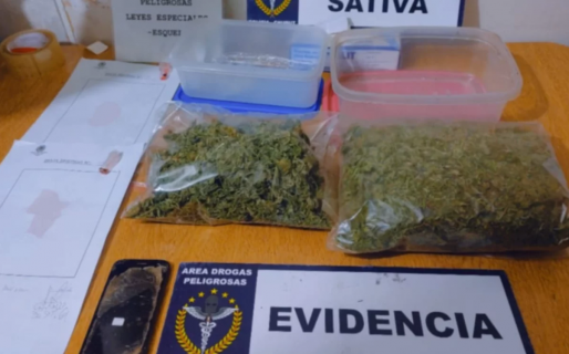Narcotráfico: incautaron más de un kilo y medio de marihuana en Ruta 40