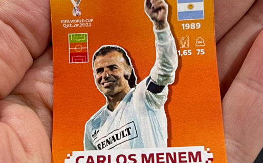 Lanzaron las figuritas de Carlos Menem