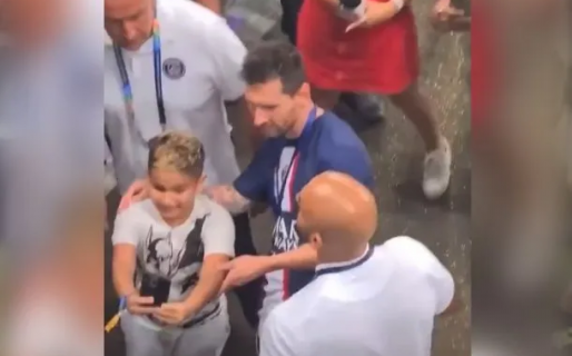 El notable gesto de Messi con un nene que quiso pedirle una foto